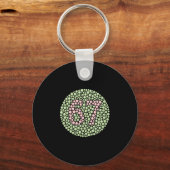 Porte-clés 67 Mème caché tendance Gen Z Alpha Six Seven 6 7  (Recto)