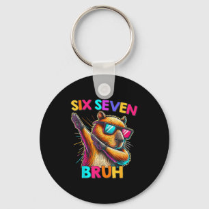 Porte-clés 67 Meme Capybara Six Seven Bruh Capybara Enfants G