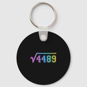 Porte-clés 67 Mème Carré Amusant Racine 4489 Adolescent Six S