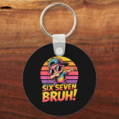 Porte-clés 67 Meme Dabbing Six Seven 6 7 Bruh Funny Number De (Recto)