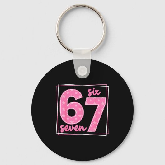 Porte-clés 67 mème d'anniversaire drôle numéro 67 (Recto)