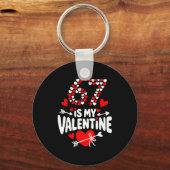Porte-clés 67 Meme de la Saint-Valentin 67e Anniversaire 6 7 (Recto)