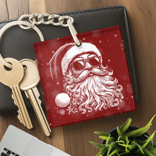 Porte-clés 67 Meme Drôle de Père Noël dit Six Sept Noël