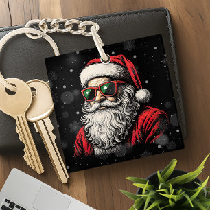 Porte-clés 67 Meme Drôle de Père Noël dit Six Sept Noël