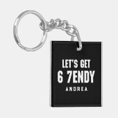 Porte-clés 67 Mème Drôle Obtenons Six Sept Sendy 6 7ème (Devant gauche)