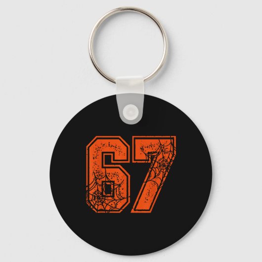 Porte-clés 67 Meme Drôle Six Sept Génération Alpha Halloween (Recto)