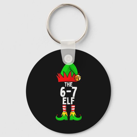 Porte-clés 67 Meme Elf Christmas Matching Family 6-7 Brainrot (Recto)