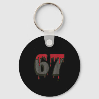 Porte-clés 67 Meme Halloween Hanté Effrayant - Six Sept Gén A