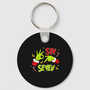Porte-clés 67 Meme Humour 6-7 Drôle Xmas Six Sept Noël