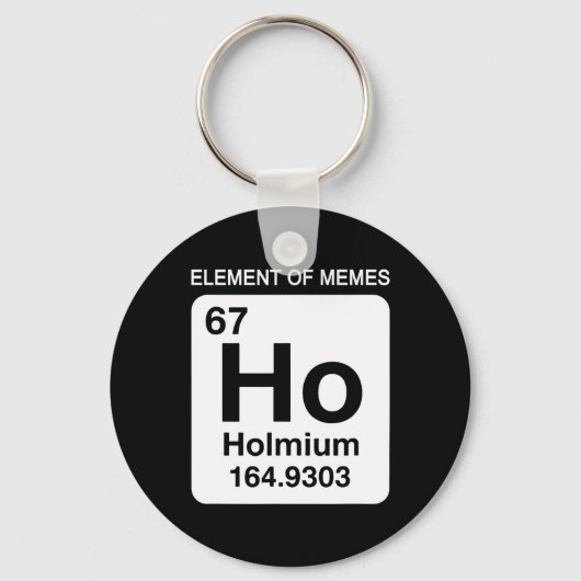 Porte-clés 67 Meme Numéro Élément du tableau périodique des M (Recto)