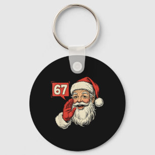 Porte-clés 67 Mème Six Sept Santa Noël Drôle Génération Z Alp