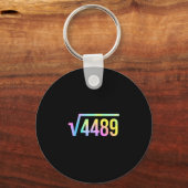 Porte-clés 67 Meme Slang Tie Dye Funny Square Root 4489 Math (Recto)