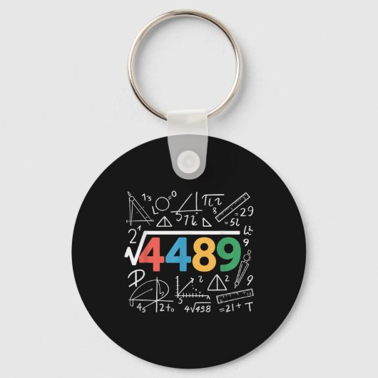 Porte-clés 67 Meme Square Root 4489 Slang Six Seven Math Teac (Recto)