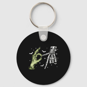 Porte-clés 67 Meme Squelette Main Zombie 6 7 Halloween Six Se