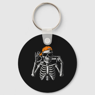 Porte-clés 67 Meme Squelette Tendance Halloween Drôle Six Sep