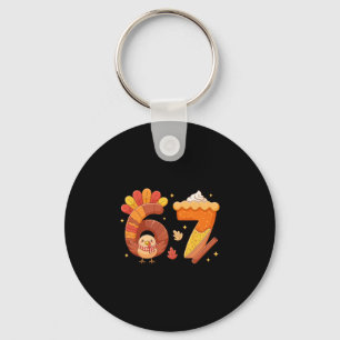 Porte-clés 67 Meme Thanksgiving Day de la dinde drôle de vaca