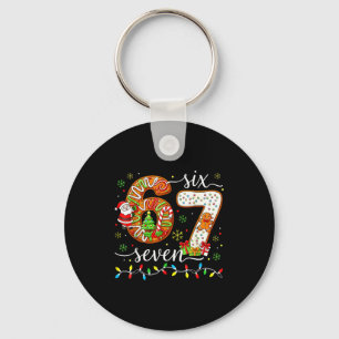 Porte-clés 67 Noël 6 7 Mème Pyjama Fête Gen Alpha Sl