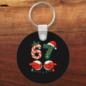Porte-clés 67 Noël 6 7 Mème Pyjama Fête Gen Alpha Sl (Recto)