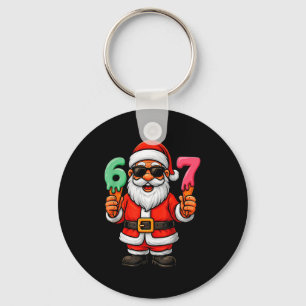 Porte-clés 67 Noël Drôle Six Sept Crème Glacée Meme 67 Noël