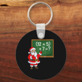 Porte-clés 67 Noël du professeur Santa Six Sept Meme Brainrot (Recto)