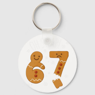 Porte-clés 67 Noël Oh Snap Bonhomme en pain d'épices 6 7 Meme