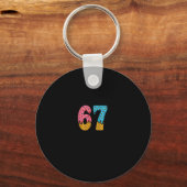 Porte-clés 67 Numéro Six Sept Alpha Langage Argot Glace Crème (Recto)