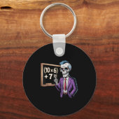 Porte-clés 67 Prof de maths Mème Brainrot Six Sept Halloween  (Recto)