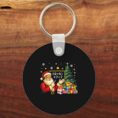 Porte-clés 67 Prof Santa Noël Six Sept Mème Brainrot (Recto)