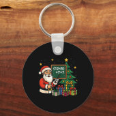 Porte-clés 67 Prof Santa Noël Six Sept Mème Brainrot (Recto)