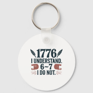 Porte-clés 67 Professeur d'études sociales 1776 Je comprends