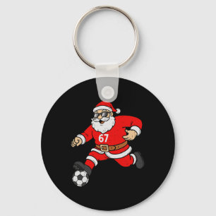 Porte-clés 67 Santa Foot Six Sept Mème Noël Sport Hommes