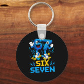 Porte-clés 67 Six Seven 6-7 Funny Brainrot Meme Teens Gen Alp (Recto)