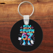 Porte-clés 67 Six Seven 6-7 - Funny Italian Brainrot Ice Crea (Recto)