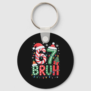 Porte-clés 67 Six Seven Bruh Drôle de Noël 6 7 Meme Hommes Fe