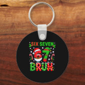 Porte-clés 67 Six Seven Burh Noël 6 7 Meme  (Recto)