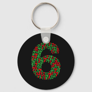 Porte-clés 67 Six Seven Création de Noël Drôle 6 7 Meme _1