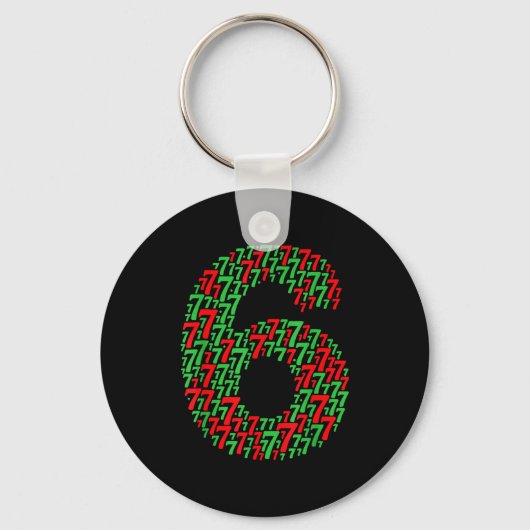 Porte-clés 67 Six Seven Création de Noël Drôle 6 7 Meme _1 (Recto)