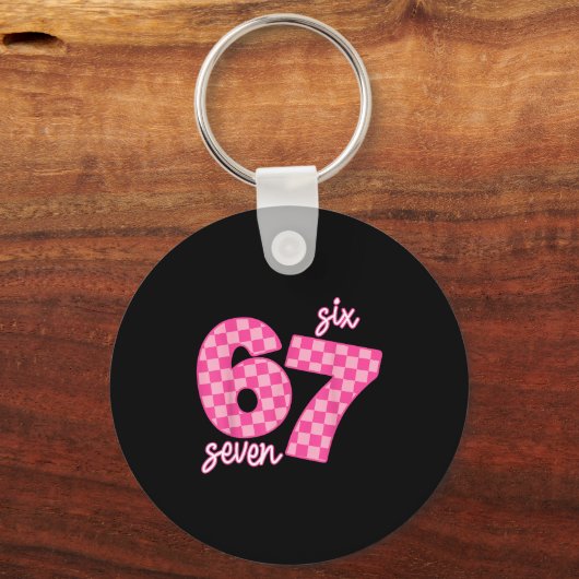 Porte-clés 67 Six Seven Meme  (Recto)