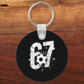 Porte-clés 67 Soccer Six Seven 6 7 Mème 67 (Recto)