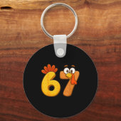 Porte-clés 67 Thanksgiving Funny Six Seven Meme For Men Women (Recto)