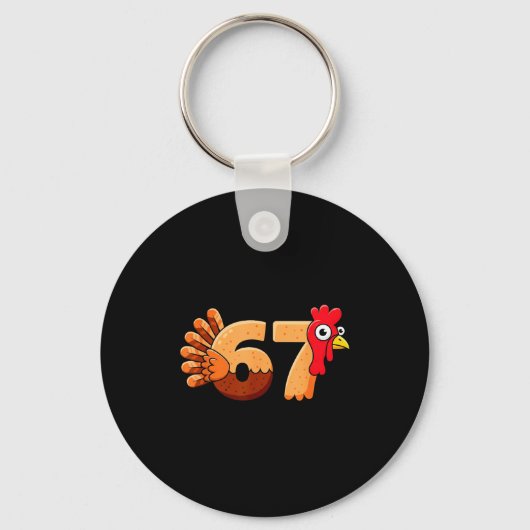 Porte-clés 67 Thanksgiving Funny Turkey Thanksgiving 67 Turke (Recto)