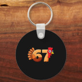 Porte-clés 67 Thanksgiving Funny Turkey Thanksgiving 67 Turke (Recto)