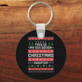 Porte-clés 67 Ugly Christmas Sweater Six Seven Meme Xmas Whit (Recto)