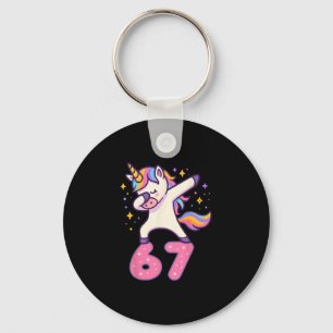 Porte-clés 67 Unicorne Pour Les Filles Six Sept Mème Brainrot