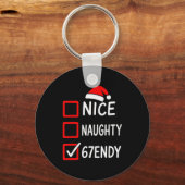 Porte-clés 67endy Christmas Checklist – 6 7 Nice Naughty Six (Recto)