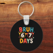 Porte-clés 67th Day Of School Bruh Kids Celebration Design (Recto)
