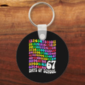 Porte-clés 67th Day Of School Teacher 67 Days Math Numbers (Recto)