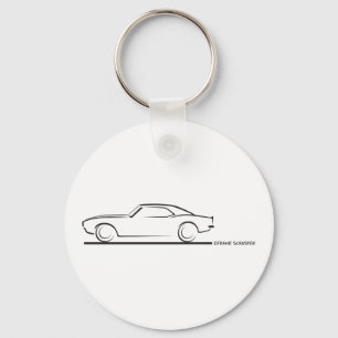 Porte-clés 68 Camaro Hard Top BLK