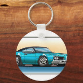 Porte-clés 69 Cutlass bleu Turquoise (Recto)