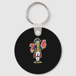 Porte-clés 6-7 7-6 Funny George Washington Six Sept Mèmes